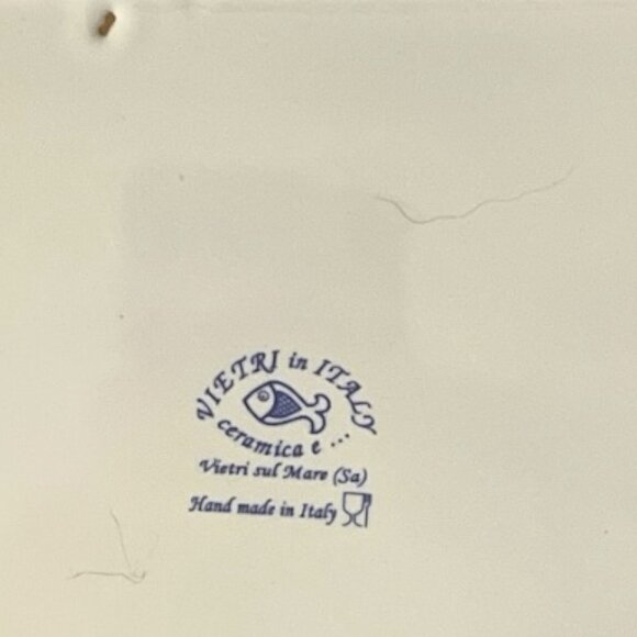 Vtg. Hand-Painted Italian Cherry Platter – Vietri sul Mare Ceramica e, 11.5x8, B - Picture 3 of 3